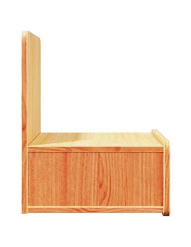 Comodino con cassetto 2 pcs Marrone cerato 44 x 32,5 x 40 cm