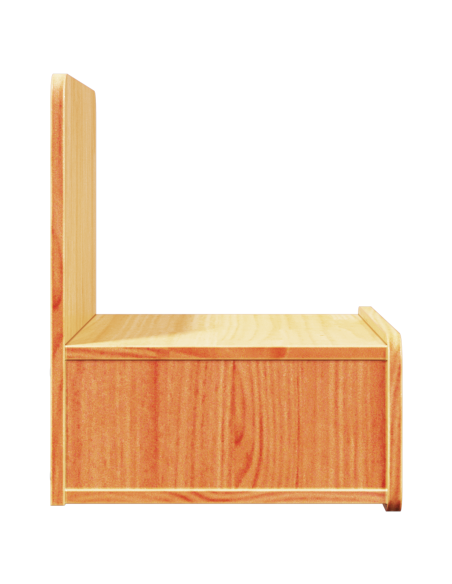 Comodino da Parete 2 pcs Cera marrone 44 x 32.5 x 40 cm