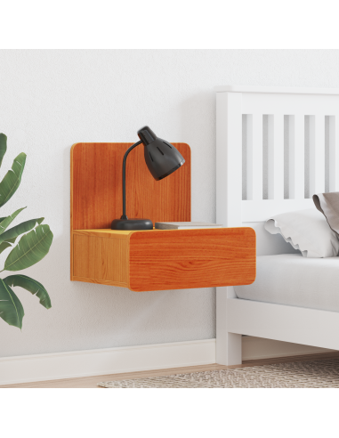 Comodino con cassetto 2 pcs Marrone cerato 44 x 32,5 x 40 cm