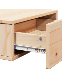 Comodino Marrone 42 x 32,5 x 40 cm Legno di pino massello 2