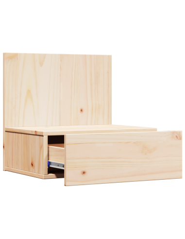 Comodino Marrone 42 x 32,5 x 40 cm Legno di pino massello