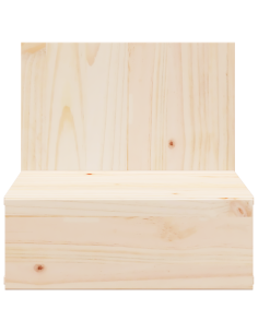 Comodino 2 pcs Marrone 42 x 32,5 x 40 cm Legno di pino massello 2