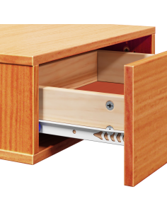 Comodino con cassetto Marrone cerato 42 x 32,5 x 40 cm 2