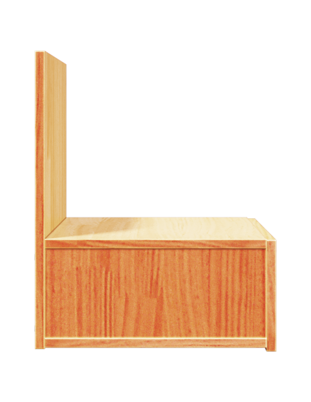 Comodino da Parete 2 pcs Cera marrone 42 x 32.5 x 40 cm