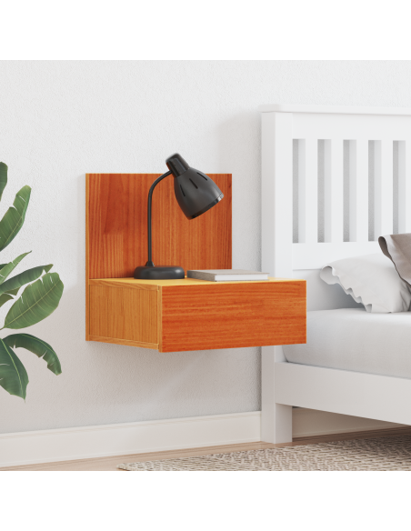 Comodino da Parete 2 pcs Cera marrone 42 x 32.5 x 40 cm