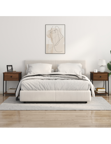 Armadio da Notte 2 pcs Rovere Marrone 42 x 41 x 56 cm