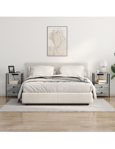 Armadio da Notte con cassetto Grigio Sonoma 40 x 31 x 60 cm