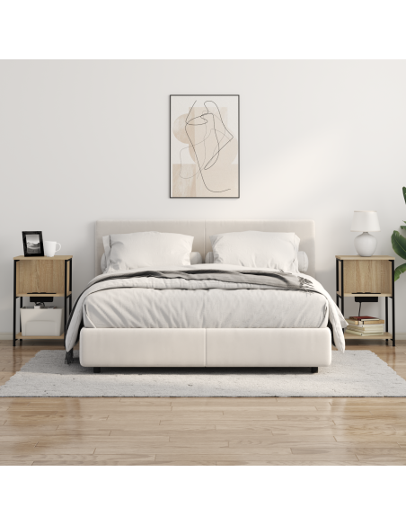 Armadio da Notte 2 pcs rovere sonoma 38 x 31 x 61 cm