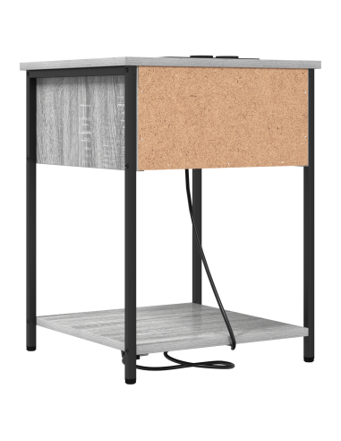 Armadio da Notte 2 pcs Grigio Sonoma 42 x 41 x 56 cm