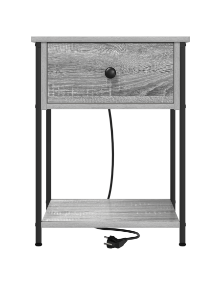 Armadio da Notte 2 pcs Grigio Sonoma 42 x 41 x 56 cm