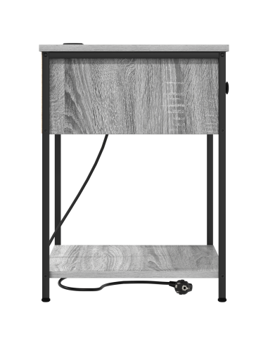 Armadio da Notte 2 pcs Grigio Sonoma 42 x 41 x 56 cm