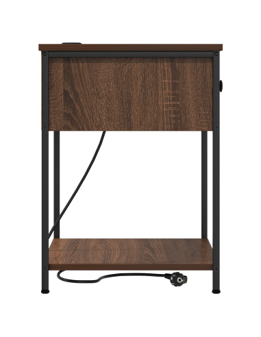 Armadio da Notte con cassetto Rovere Marrone 42 x 41 x 56 cm