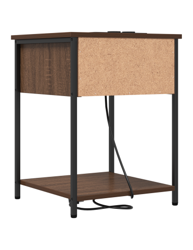 Armadio da Notte 2 pcs Rovere Marrone 42 x 41 x 56 cm