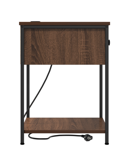 Mobiletti da Notte 2 pcs Rovere marrone 42 x 41 x 56 cm