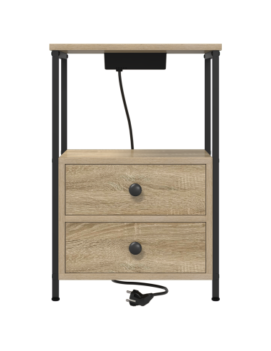 Armadio da Notte 2 pcs Rovere Sonoma 40 x 31 x 60 cm