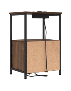 Armadio da Notte 2 pcs Rovere Marrone 40 x 31 x 60 cm 2