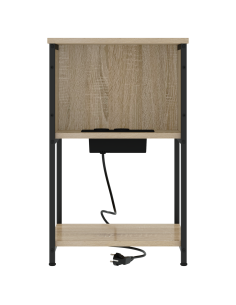 Armadio da Notte Rovere Sonoma 38 x 31 x 61 cm 2