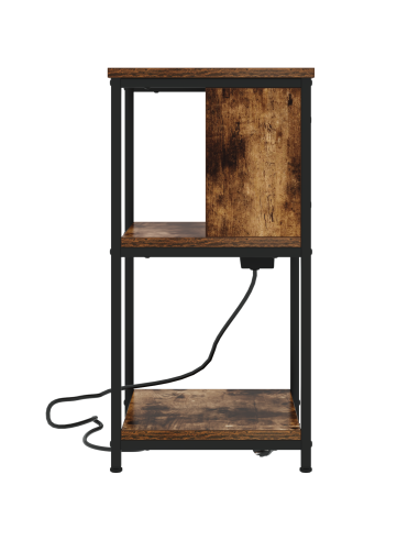 Armadio da Notte Rovere fumé 38 x 31 x 61 cm Legno multistrato