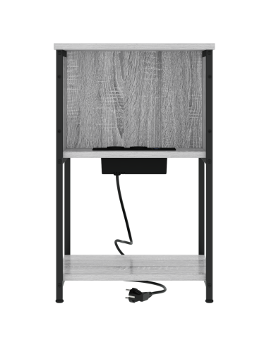 Armadio da Notte Grigio Sonoma 38 x 31 x 61 cm