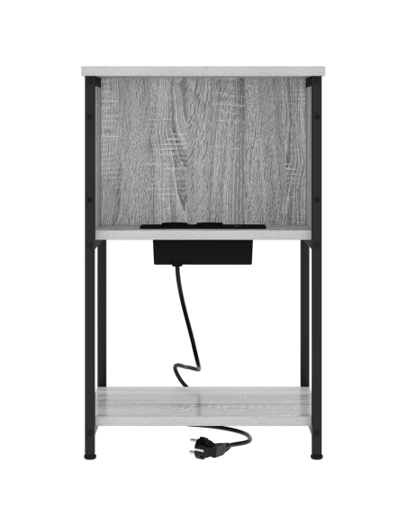 Armadio da Notte Grigio sonoma 38 x 31 x 61 cm