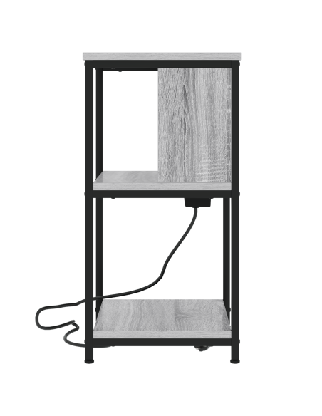 Armadio da Notte Grigio sonoma 38 x 31 x 61 cm