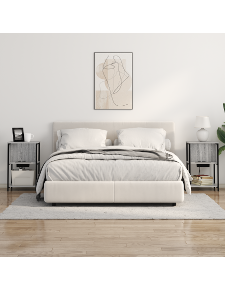 Armadio da Notte Grigio sonoma 38 x 31 x 61 cm