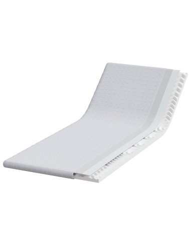 Topper per materasso Bianco 80 x 200 cm Tessuto Jacquard