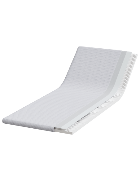 Topper per materasso Bianco 80 x 200 cm Tessuto Jacquard