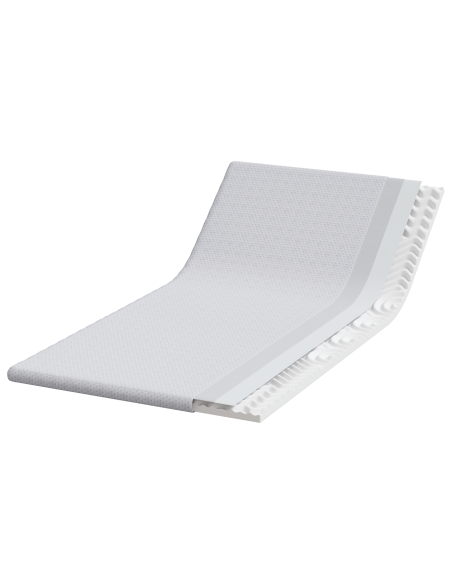 Topper per materasso Bianco 90 x 200 cm Tessuto Jacquard