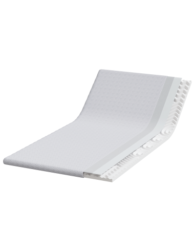 Topper per materasso Bianco 100 x 200 cm Tessuto Jacquard