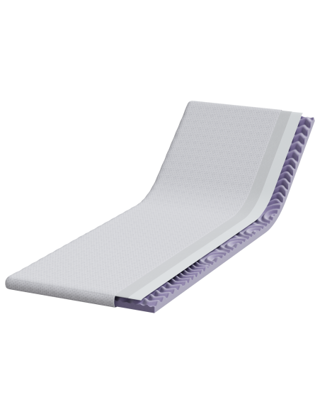 Topper per materasso Bianco 70 x 200 cm Tessuto Jacquard