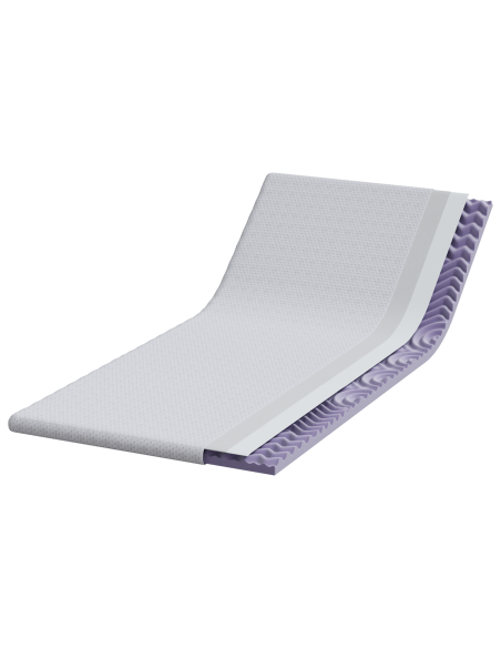 Topper per materasso Bianco 90 x 190 cm Tessuto Jacquard