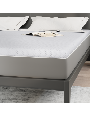 Topper per materasso Bianco 180 x 200 cm Tessuto Jacquard