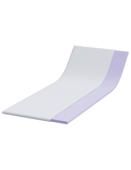 Topper per materasso Bianco 80 x 200 cm Tessuto Jacquard