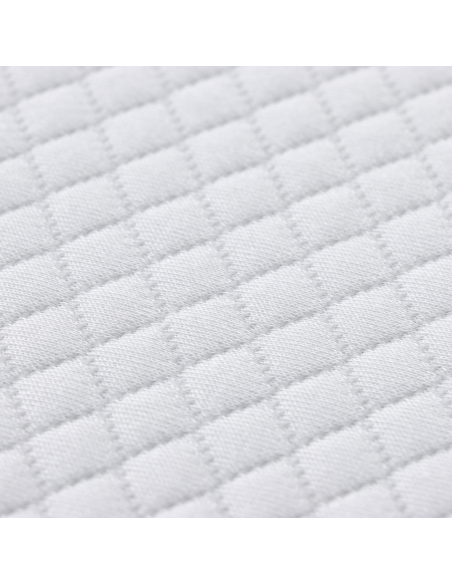Topper per materasso Bianco 90 x 190 cm Tessuto Jacquard
