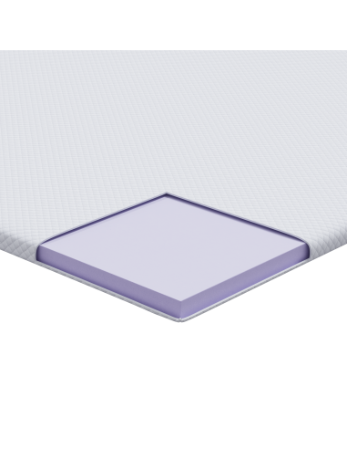 Topper per materasso Bianco 90 x 190 cm Tessuto Jacquard