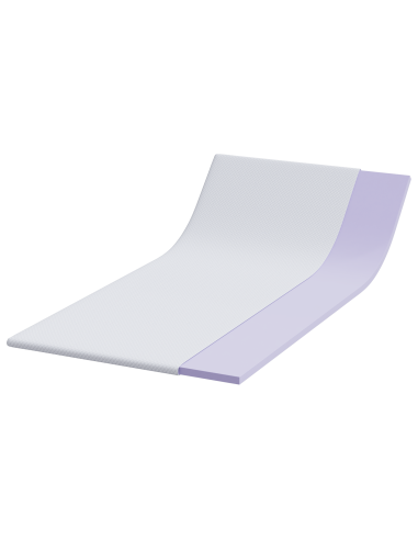 Topper per materasso Bianco 90 x 200 cm Tessuto Jacquard