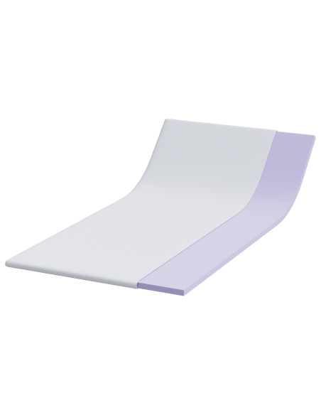 Topper per materasso Bianco 90 x 200 cm Tessuto Jacquard