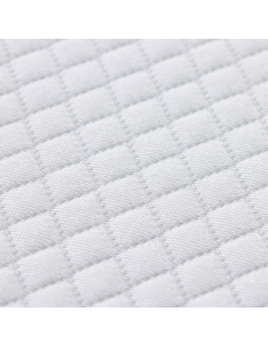 Topper per materasso Bianco 120 x 200 cm Tessuto Jacquard