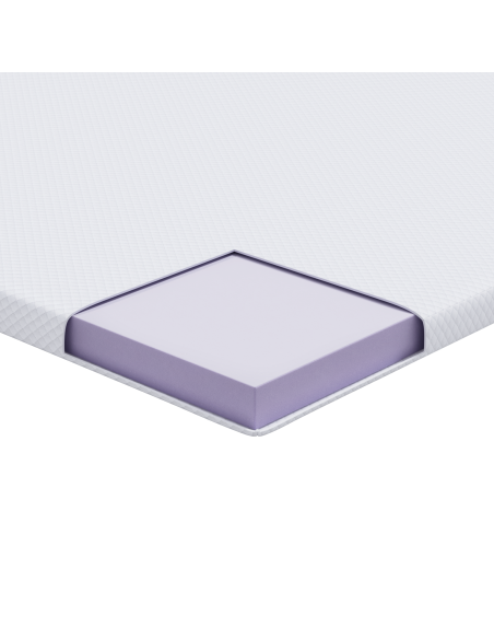 Topper per materasso Bianco 70 x 200 cm Tessuto Jacquard