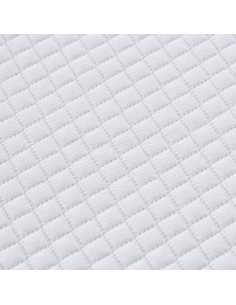 Topper per materasso Bianco 90 x 200 cm Tessuto Jacquard 2