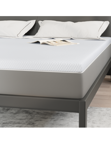 Topper per materasso Bianco 180 x 200 cm Tessuto Jacquard