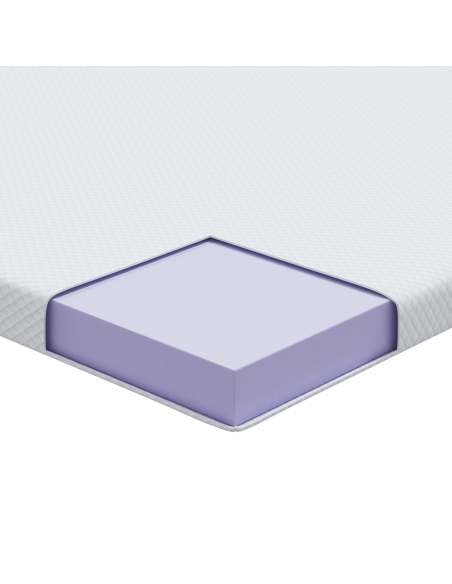 Topper per materasso Bianco 70 x 200 cm Tessuto Jacquard