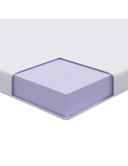 Topper per materasso Bianco 70 x 200 cm Tessuto Jacquard