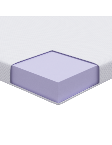 Topper per materasso Bianco 90 x 200 cm Tessuto Jacquard