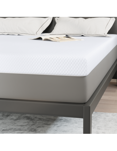 Topper per materasso Bianco 140 x 200 cm Tessuto Jacquard