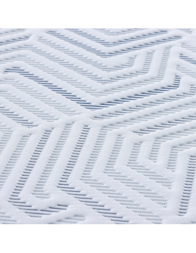 Topper per materasso Bianco 90 x 190 cm Tessuto Jacquard