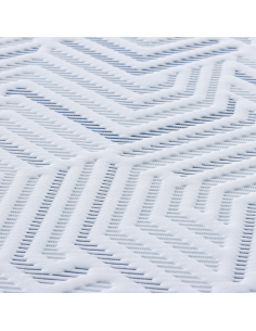 Topper per materasso Bianco 90 x 200 cm Tessuto Jacquard 2