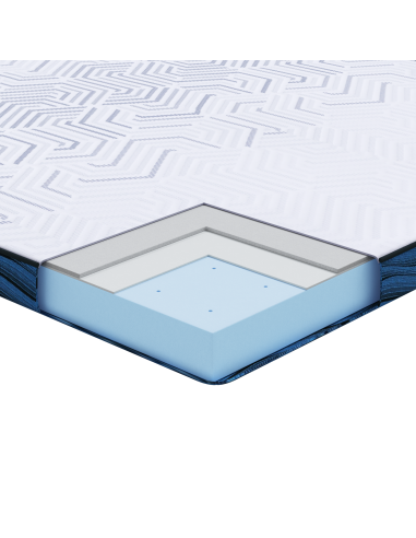 Topper per materasso Bianco 70 x 200 cm Tessuto Jacquard