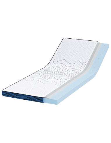 Topper per materasso Bianco 70 x 200 cm Tessuto Jacquard